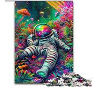 Puzzle psichedelico con astronauta, 1000 pezzi per adolescenti, adatto a persone dai 14 anni in su, idee regalo per la decorazione della casa (50x75cm)