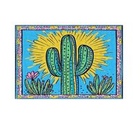 Puzzle psichedelico con pianta di cactus occidentale, per adulti, 300 pezzi, puzzle in legno stampato con fantasia botanica del sud-ovest, decorazioni divertenti per l'intrattenimento domestico