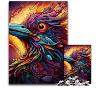 Puzzle psichedelico con uccelli per adulti, puzzle in legno da 1000 pezzi per adulti, rompicapo impegnativo per adolescenti, divertente serata di giochi in famiglia 50x75CM/19,68x29,52 pollici