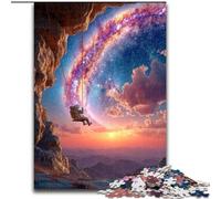Puzzle psichedelico da 1000 pezzi con astronauti, regalo per adulti, adatto per bambini dai 14 anni in su, ideale come regalo per tutta la famiglia (26x38cm)