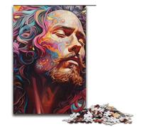 Puzzle psichedelico da 1000 pezzi di Ragnar re di Norvegia per bambini puzzle di carta decorazioni per la casa 1000 pezzi (38x26 cm)