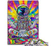 Puzzle psichedelico da 1000 pezzi per adulti e adolescenti, giocattoli educativi per l'apprendimento, giochi per famiglie con poster abbinato e foglio di quiz 26X38CM