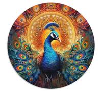 Puzzle psichedelico da 1000 pezzi per adulti, puzzle rotondo da 1000 pezzi, gioco creativo per famiglie e decorazioni per la casa, regalo di Natale perfetto per adolescenti (67,5x67,5cm)