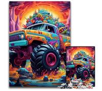 Puzzle psichedelico da 1000 pezzi, puzzle per adulti, attività per famiglie, decorazioni fai da te per la casa, regalo di Natale 26X38CM/10,23x14,96 pollici