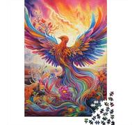 Puzzle psichedelico da 1000 pezzi raffigurante un uccello fenice, per adulti, regalo di Halloween, puzzle per adulti, decorazioni e regali unici per la casa, 1000 pezzi (38x26 cm)