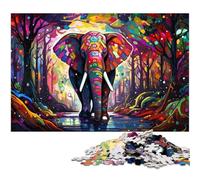 Puzzle psichedelico da 1000 pezzi, rompicapo impegnativo, attività per famiglie, decorazione per la casa, regalo di Natale 50x75CM/19,68x29,52 pollici