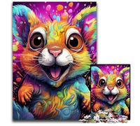Puzzle psichedelico da 1000 pezzi, rompicapo impegnativo, attività per famiglie, decorazione per la casa, regalo di Natale 26X38CM/10,23x14,96 pollici