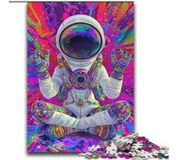 Puzzle psichedelico da 2000 pezzi con astronauta per adulti e adolescenti, giochi rilassanti che migliorano l'amore tra coppie per bambini dai 14 anni in su (70x100cm)