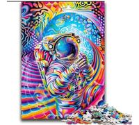 Puzzle psichedelico da 2000 pezzi con astronauta per adulti, regali, giochi rilassanti che rafforzano l'amore tra coppie per bambini dai 14 anni in su (70x100cm)