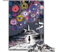 Puzzle psichedelico del cielo notturno per adulti e ragazzi, 1000 pezzi, adatti a persone dai 14 anni in su, idee regalo per la decorazione della casa (26x38cm)