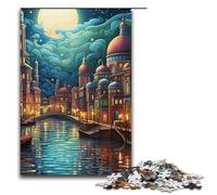 Puzzle psichedelico di Venezia da 1000 pezzi puzzle di carta giochi educativi decorazioni per la casa 1000 pezzi (38x26 cm)