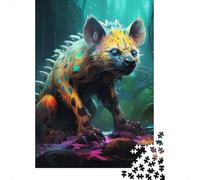Puzzle psichedelico "La iena" per adolescenti, 1000 pezzi, regali di Natale, puzzle rompicapo per adulti, 1000 pezzi (75x50 cm)