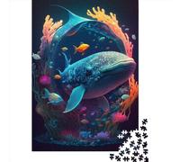 Puzzle psichedelico Leviatano da 1000 pezzi per adulti e adolescenti, regalo di Halloween per adolescenti, uomo e donna, 1000 pezzi (75x50 cm)