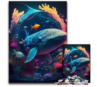 Puzzle psichedelico Leviatano per adulti, puzzle da 1000 pezzi impegnativi, perfetti per il divertimento in famiglia a Natale, Ringraziamento, compleanni e Pasqua 26X38CM/10,23x14,96 pollici