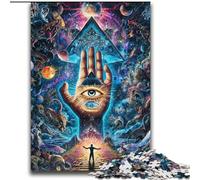 Puzzle psichedelico per adolescenti, puzzle da 2000 pezzi, giocattoli, giochi educativi, antistress, lista dei desideri con Babbo Natale (70x100cm)