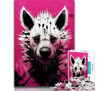 Puzzle psichedelico per adulti "La iena" da 1000 pezzi per adulti e adolescenti gioco stimolante e interazione tra genitori e figli in famiglia (26x38cm)