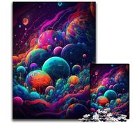Puzzle psichedelico spaziale da 1000 pezzi per adulti. Puzzle per adulti. Regalo perfetto per genitori, amanti e amici. Età 14+. Dimensioni: 26X38CM/10,23x14,96 pollici.