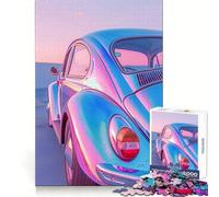 Puzzle psichedelico Volkswagen Maggiolino da 1000 pezzi per adolescenti, gioco che stimola la logica e allevia lo stress, con bordi di qualità, ideale come regalo di Babbo Natale (38x52cm)