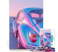 Puzzle psichedelico Volkswagen Maggiolino da 1000 pezzi per adolescenti, gioco che stimola la logica e allevia lo stress, con bordi di qualità, ideale come regalo di Babbo Natale (38x52cm)