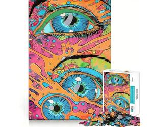 Puzzle Psycho Dream da 1000 pezzi per adolescenti, gioco di logica, antistress, di alta qualità, ideale come regalo di Babbo Natale (38x26cm)