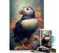 Puzzle Pulcinella di mare socievole da 1000 pezzi per adolescenti migliora la memoria, rilassante e divertente, con bordi netti, 50x75cm