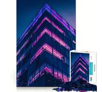 Puzzle Purple City da 1000 pezzi per adolescenti, gioco di logica chiaro, leggero e rilassante, taglio perfetto, regalo perfetto (50x75cm)