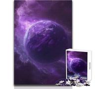 Puzzle Purple Cosmos per adulti, 1000 pezzi, sfida mentale, gioco di apprendimento, sorpresa premurosa per le celebrazioni, dimensioni 50x75cm