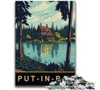 Puzzle Put In Bay Ohio per adulti, 1000 pezzi, attività per famiglie con poster abbinato e foglio di quiz per età 14+, 1000 pezzi (50x75cm)