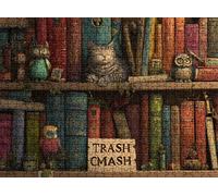 puzzle, puzzle 1500 pezzi per Adulti con Poster Incluso, Puzzles Legno per Gioco Familiare, Gioco Educativo e Antistress, Decorazione Parete Casa, Regalo Compleanno, 87 x 57 cm Libro gufo w0-828