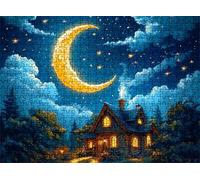 puzzle, puzzle 2000 pezzi per Adulti con Poster Incluso, Puzzles Legno per Gioco Familiare, Gioco Educativo e Antistress, Decorazione Parete Casa, Regalo Compleanno, 99.5 x 70.5 cm sogno luna w0-631