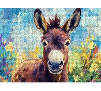 puzzle, puzzle 3000 pezzi per Adulti con Poster Incluso, Puzzles Legno per Gioco Familiare, Gioco Educativo e Antistress,Decorazione Parete Casa, Regalo Compleanno, 122 x 81 cm animale astratto w0-144