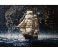 puzzle, puzzle 3000 pezzi per Adulti con Poster Incluso, Puzzles Legno per Gioco Familiare, Gioco Educativo e Antistress, Decorazione Parete Casa, Regalo Compleanno, 122 x 81 cm mappa Barca w0-126