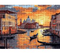 puzzle, puzzle 6000 pezzi per Adulti con Poster Incluso, Puzzles Legno per Gioco Familiare, Gioco Educativo e Antistress,Decor Casa, Regalo Compleanno, 179.5 x 105.5 cm Venezia Città dell'acqua w0-865