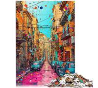 Puzzle | Puzzle colorati di Napoli per adulti Puzzle in legno da 1000 pezzi con pezzi completamente nidificati e forma casuale 1000 pezzi (50 x 75 cm)