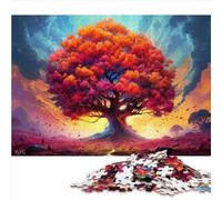 Puzzle Puzzle da 1000 pezzi Giochi educativi Albero maestoso Puzzle in legno per adulti Offerta per famiglie come regali per tutta la famiglia 1000 pezzi （50x75 cm）