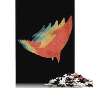 Puzzle quadrati colorati retrò vintage da 1000 pezzi con balene per adulti e puzzle di carta per bambini, regali di Natale, 38x26 cm/1000 pezzi