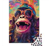 Puzzle quadrati creativi Art Gorilla da 1000 pezzi per adulti e puzzle in legno, gioco intellettuale, 1000 pezzi (75x50 cm)