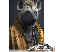 Puzzle quadrati creativi da 1000 pezzi con animali selvatici e iene per adulti e puzzle di carta, giocattoli educativi 38x26 cm/1000 pezzi