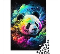 Puzzle quadrati creativi da 1000 pezzi con orsi colorati per adulti e puzzle di carta, gioco educativo per adulti, 38x26 cm/1000 pezzi