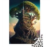 Puzzle quadrati creativi da 1000 pezzi del Regno delle Fiabe per adulti e puzzle in legno, gioco impegnativo 1000 pezzi (75x50 cm)