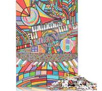 Puzzle quadrati creativi da 1000 pezzi "Grand Madness" per adulti e puzzle in legno, giocattoli educativi, 1000 pezzi (75x50 cm)