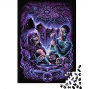 Puzzle quadrati creativi da 1000 pezzi "Sogni nella casa della strega" per adulti e puzzle in legno, gioco impegnativo, 1000 pezzi (75x50 cm)