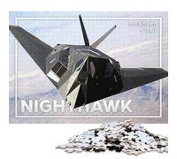 Puzzle quadrati creativi Nighthawk F117 da 500 pezzi per adulti e puzzle in legno, gioco educativo per adulti, 500 pezzi (52x38 cm)