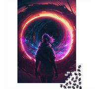 Puzzle quadrati da 1000 pezzi con motivo a buchi neri per adulti, puzzle in legno, puzzle di gioco impegnativi, 1000 pezzi (75x50 cm), regali di Natale