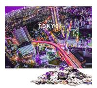 Puzzle quadrati da 1000 pezzi con skyline di Tokyo, Giappone, per adulti, puzzle di carta, giocattolo educativo per l'apprendimento, 38x26 cm/1000 pezzi