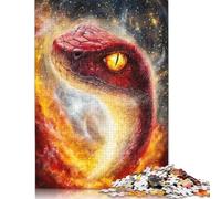 Puzzle quadrati da 1000 pezzi del serpente cosmico per adulti e puzzle in legno gioco educativo 1000 pezzi (75x50 cm)