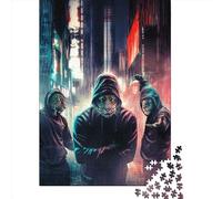 Puzzle quadrati da 1000 pezzi della giungla urbana per adulti e puzzle in legno per regali di Natale 1000 pezzi (75x50 cm)