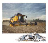 Puzzle quadrati da 1000 pezzi della mietitrebbia New Holland in campo per adulti e puzzle di carta, gioco educativo 38x26 cm/1000 pezzi