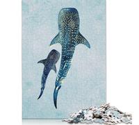 Puzzle quadrati da 1000 pezzi "I giganti dell'oceano" per adulti e puzzle di carta per bambini, regali di Natale, 38x26 cm/1000 pezzi