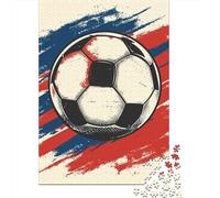 Puzzle quadrati da 500 pezzi con pallone da calcio per adulti e puzzle in legno, gioco educativo 500 pezzi (52x38 cm)
